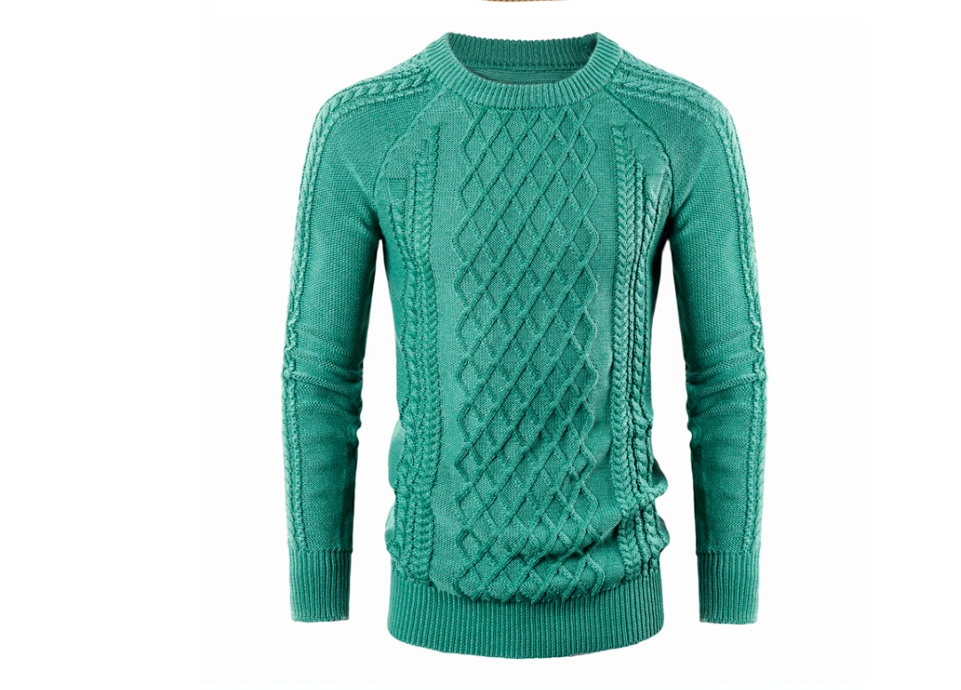 Round Neck Knit Sweater for Women