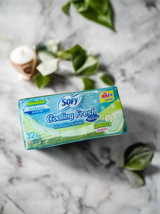 SOFY Cooling Fresh Liners Cucumber Scent 32's