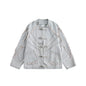 Vintage Chinese Style Denim Jacket in Washed Blue