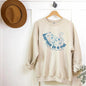 Retro Crew Neck Sports Sweater for Women