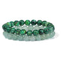 Men's Retro 8mm Natural Stone Bead Bracelet