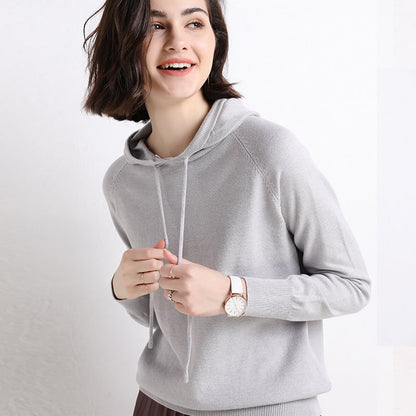 Hooded Thin Sweater for Women