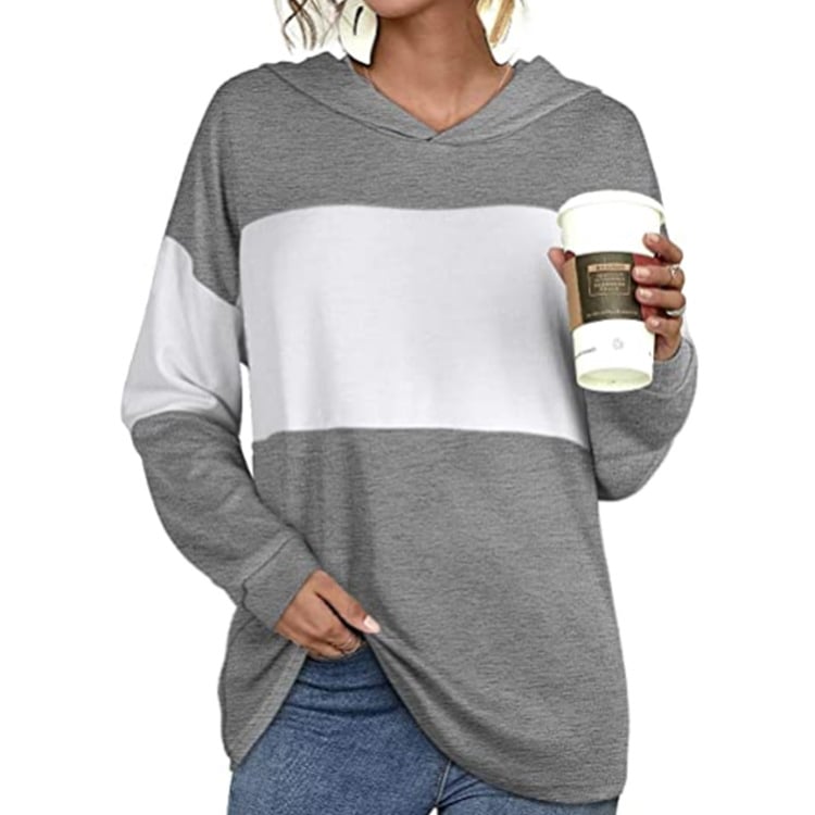 Hooded Long-Sleeved Casual Sweater for Women