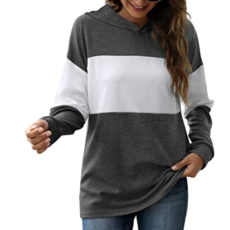 Hooded Long-Sleeved Casual Sweater for Women