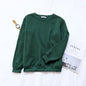 Solid Color Pullover Sweater for Women