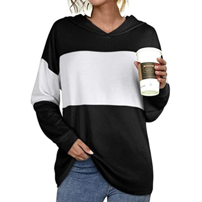 Hooded Long-Sleeved Casual Sweater for Women