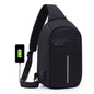 Waterproof USB Multi-Layer Crossbody Bag for Men