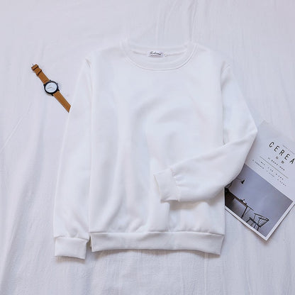 Solid Color Pullover Sweater for Women