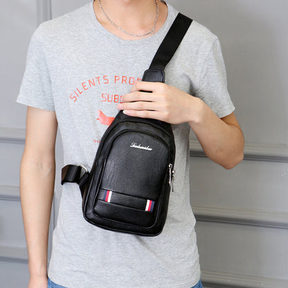 Soft Leather Small Crossbody Bag for Men