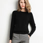 Women's Knitted Round Neck Sweater Top
