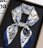 Nautical Bandana Scarf - Stylish Silk Square Scarf (Single)