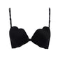 Seamless Push-Up Bra with Back Support and Color Block