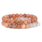 Men's Retro 8mm Natural Stone Bead Bracelet