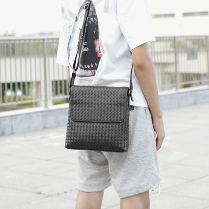 Woven Casual Shoulder Bag for Men