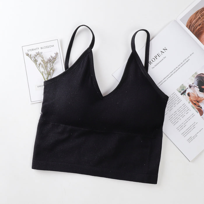 Women's Sports Bra with Sexy Back Tank Top Design