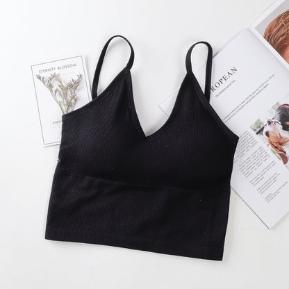 Women's Sports Bra with Sexy Back Tank Top Design
