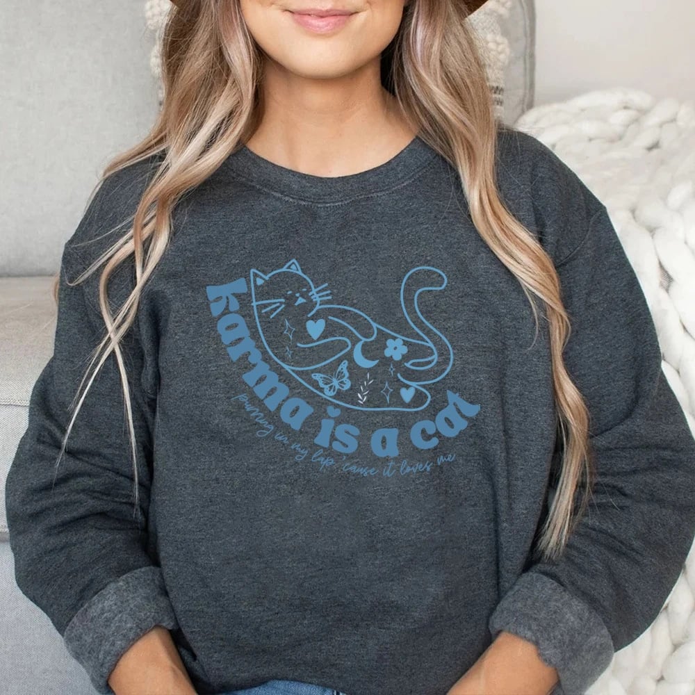 Retro Crew Neck Sports Sweater for Women