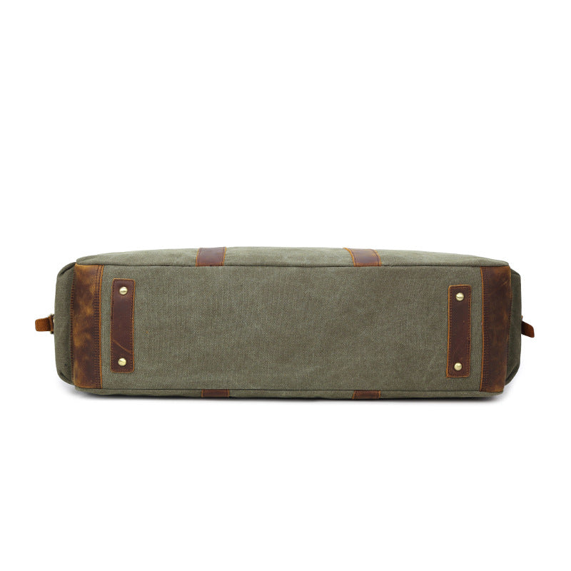 Vintage Leather Travel Bag for Men - Large Capacity