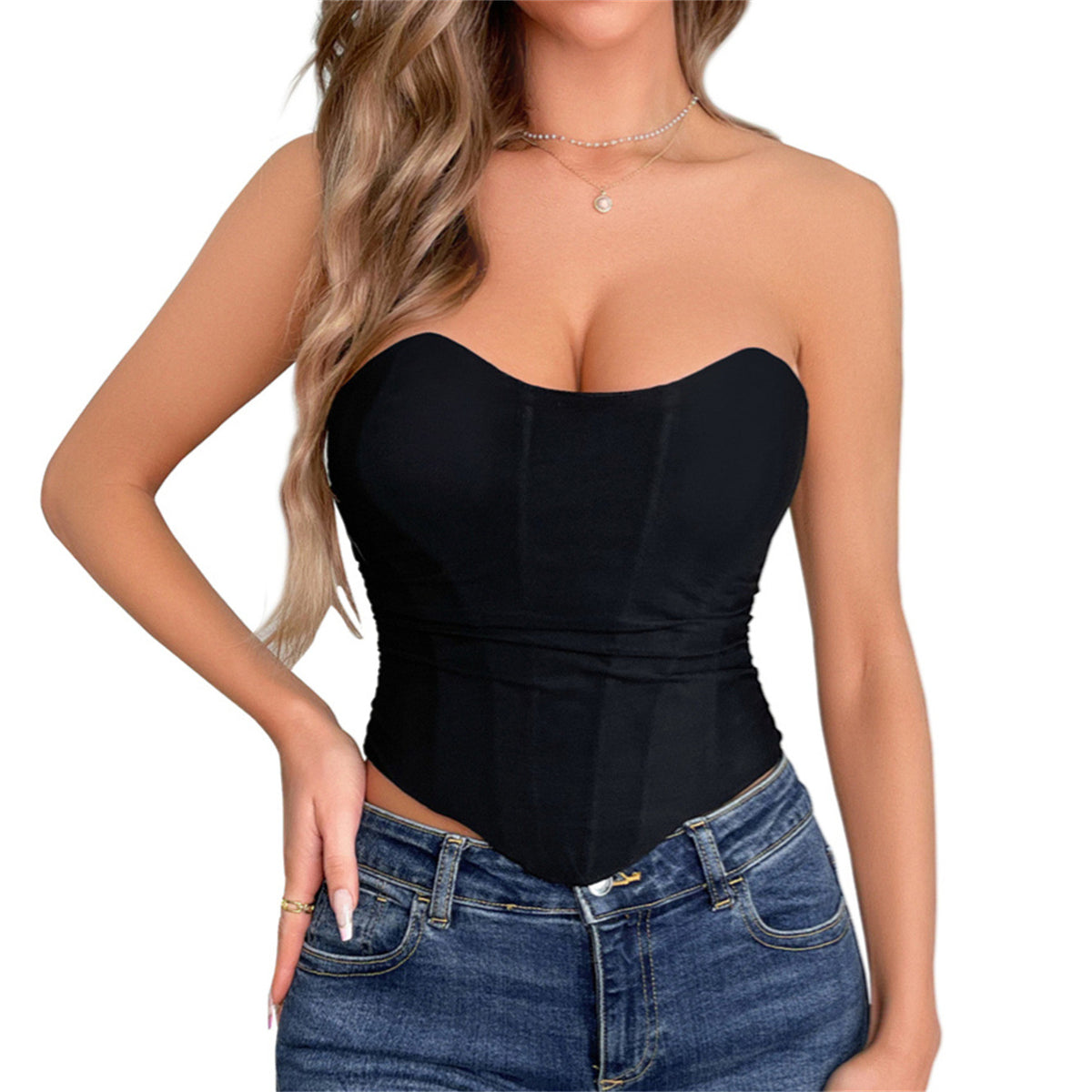 Fashionable Push-Up Bra Top with Slim Fit Design