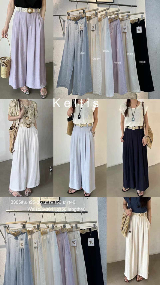 KELTIS pants with belt 3305