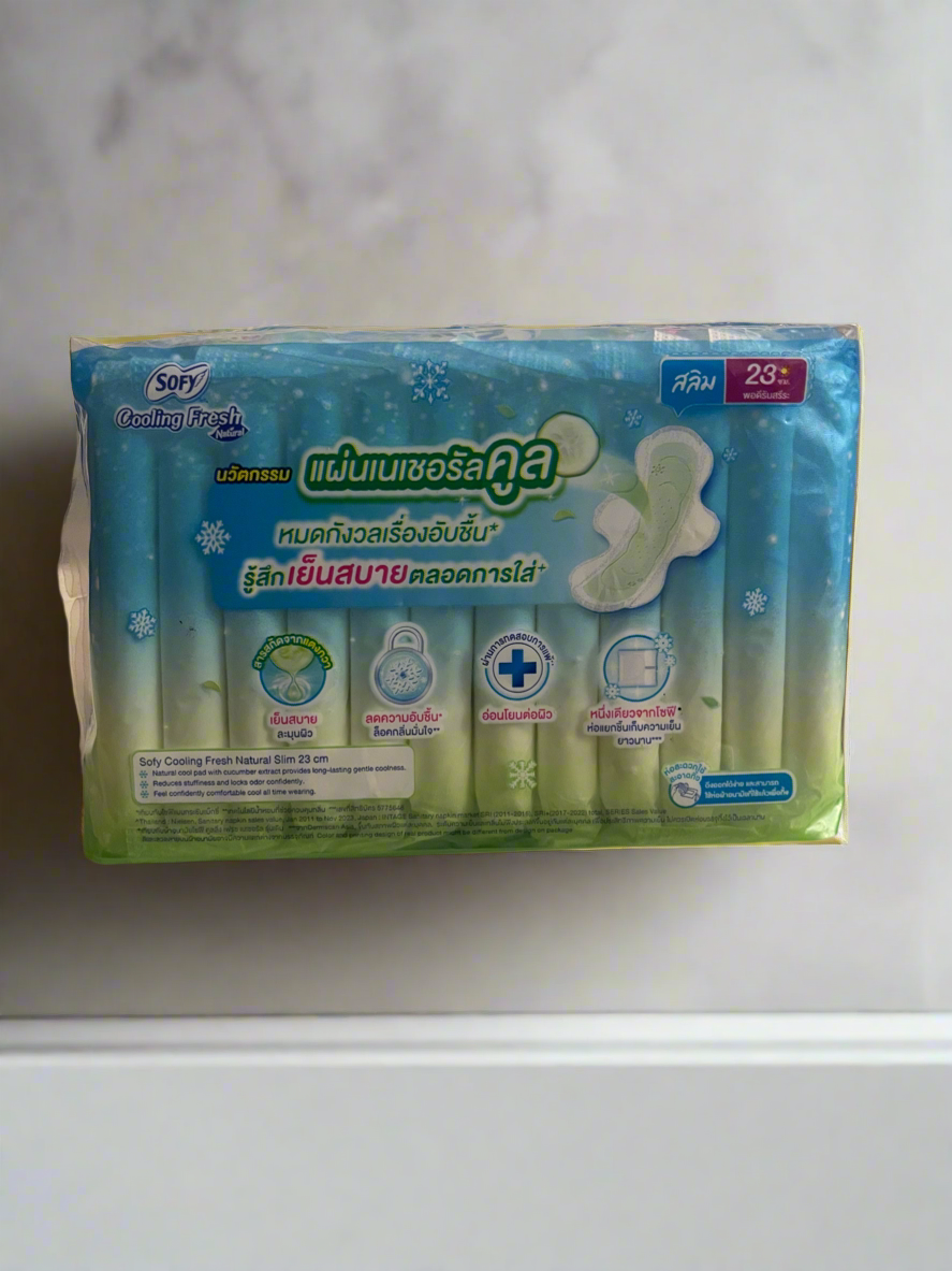 SOFY Cooling Fresh Natural Slim Sanitary Pads 12's