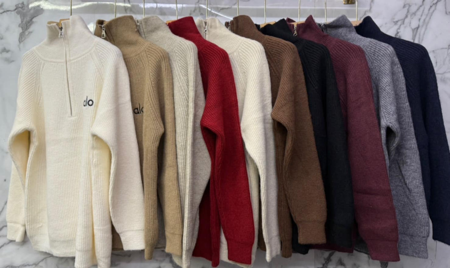 Embroidered thick knitted 88