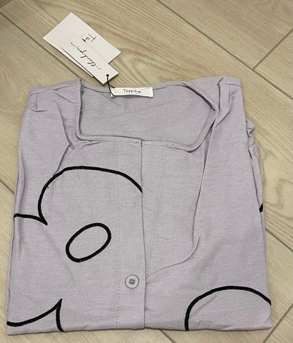 TOPPING Linen Buttoned Top