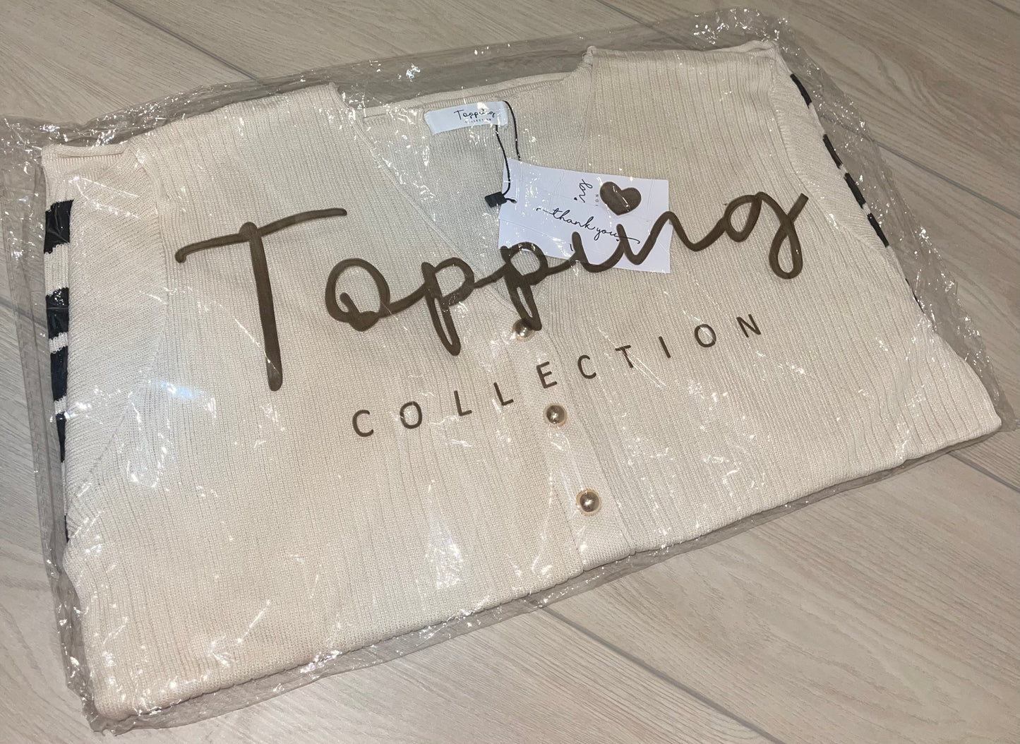 TOPPING Stripe Knitted Top