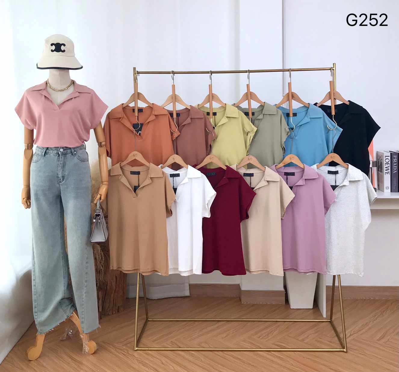 MY TOP with collar G252