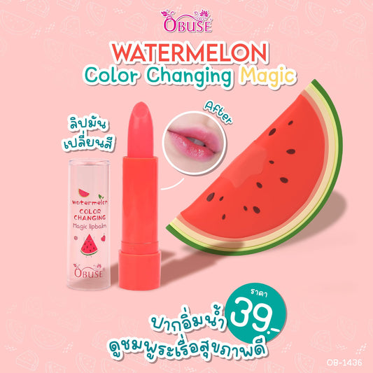 OBUSE Watermelon Magic Lip Balm
