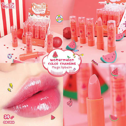 OBUSE Watermelon Magic Lip Balm