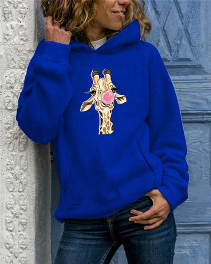 Solid Color Round Neck Sweater for Women