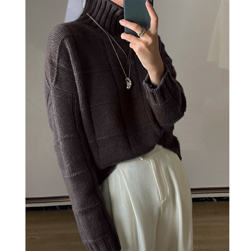 Thick Knitted Woolen Sweater for Women