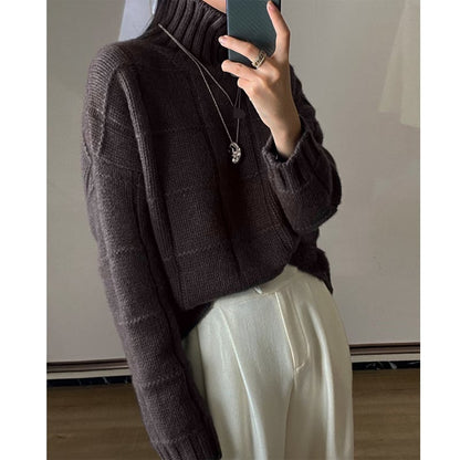 Thick Knitted Woolen Sweater for Women