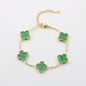 High-End Four Leaf Clover Bracelet in Titanium Steel