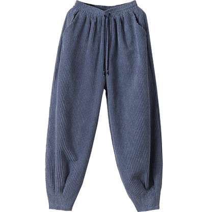 Retro Loose Fit Stretchy Men's Casual Pants