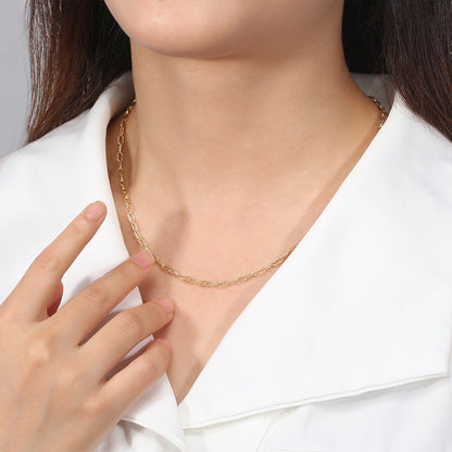 S925 Sterling Silver Threaded Chain Necklace