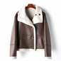 Grain Leather Coat