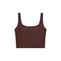 Cropped Sleeveless Top with Built-in Bra for Women