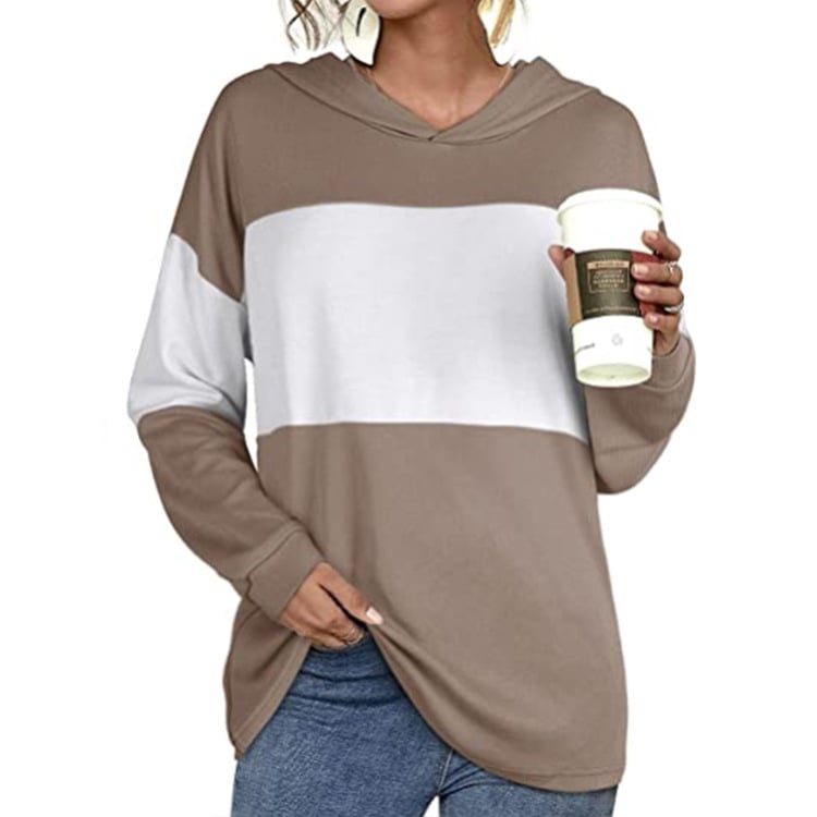 Hooded Long-Sleeved Casual Sweater for Women