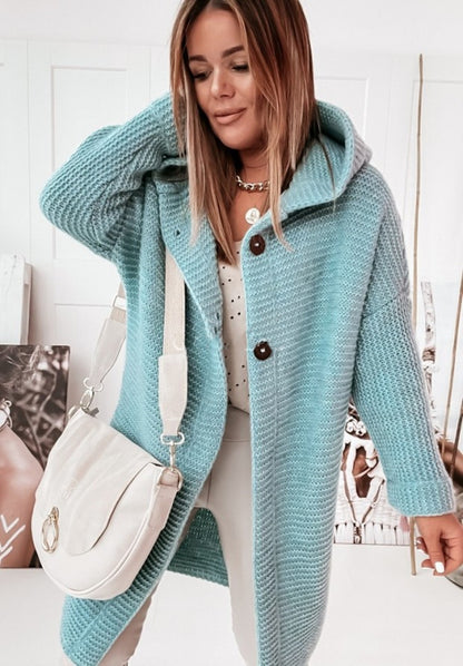 Plus Size Loose Cardigan Sweater for Women