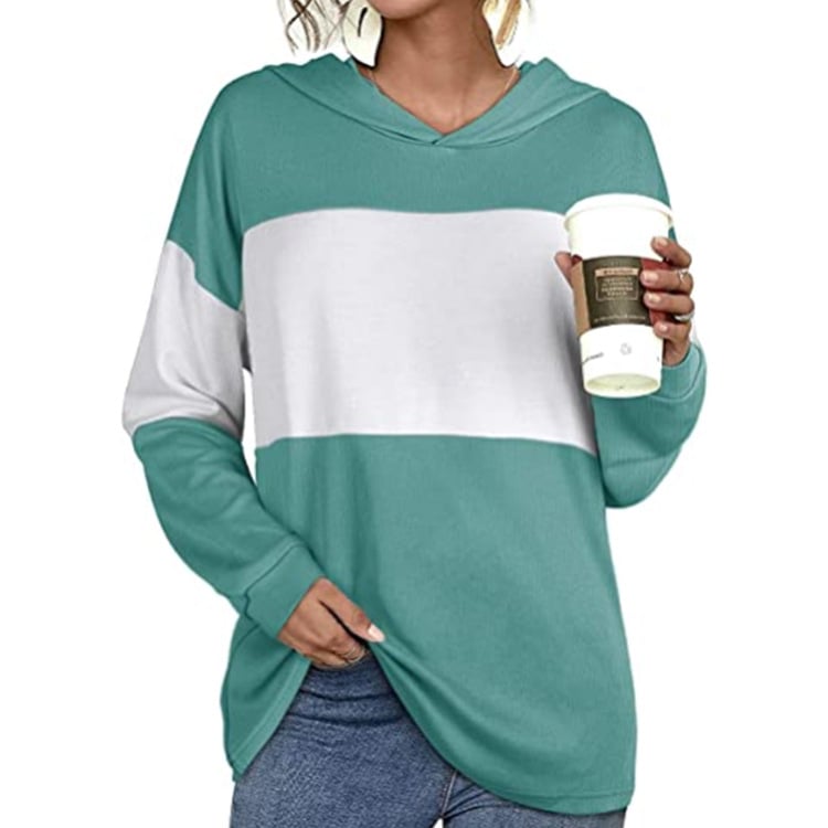 Hooded Long-Sleeved Casual Sweater for Women