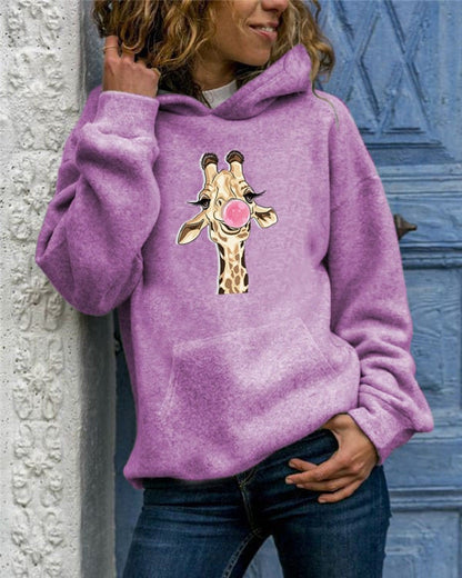 Solid Color Round Neck Sweater for Women