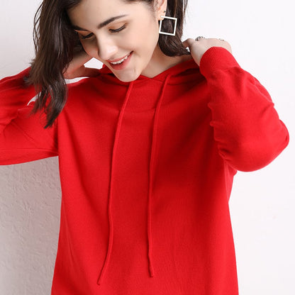 Hooded Thin Sweater for Women