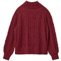 Vintage Red Turtleneck Sweater for Women