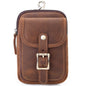 Vintage Leather Waist Bag for Men - Genuine Cowhide