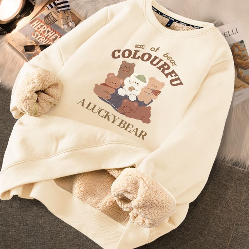 Thickened Printed Sweater for Women