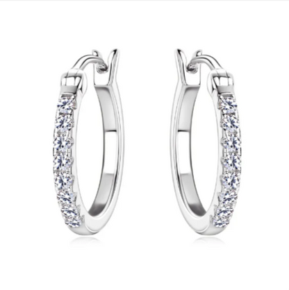 S925 Moissanite Stud Earrings