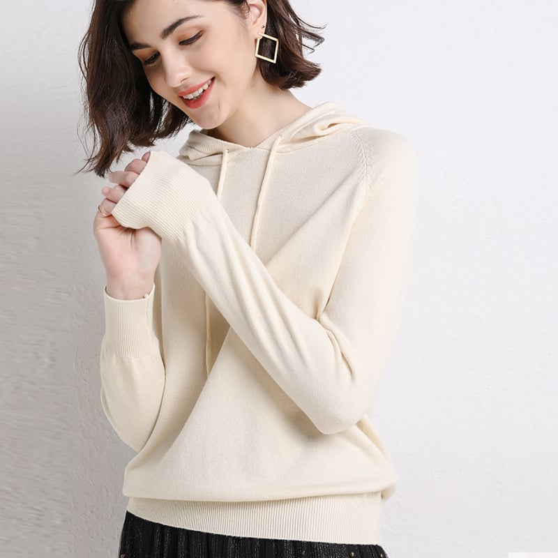 Hooded Thin Sweater for Women