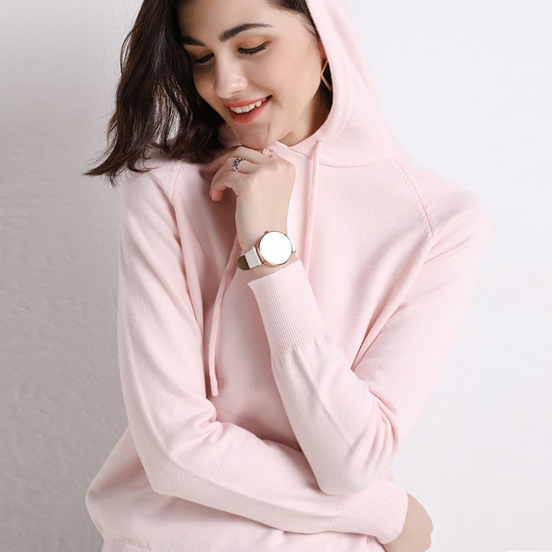 Hooded Thin Sweater for Women